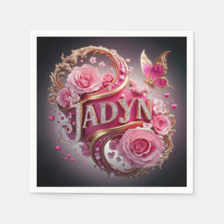 Jadyn, Birthday Napkin