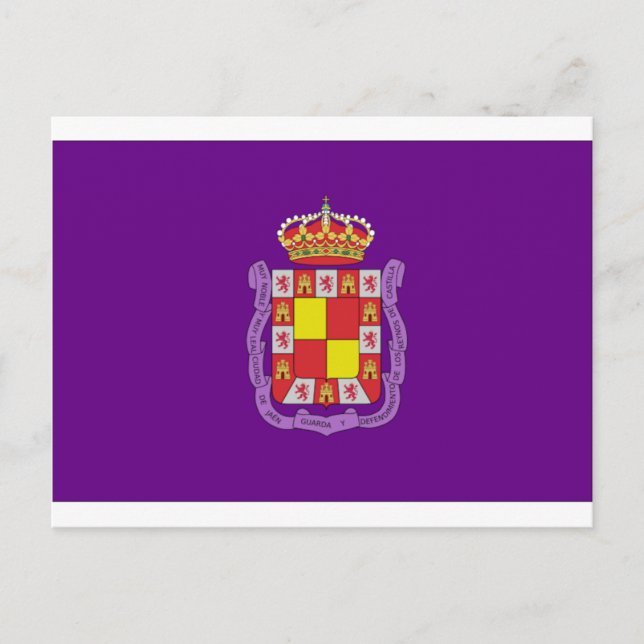 Jaén Flag Postcard (Front)
