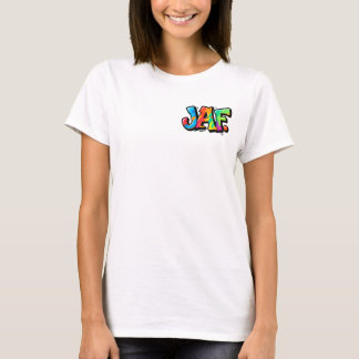 JAF graffiti style - colourful urban art typograph T-Shirt