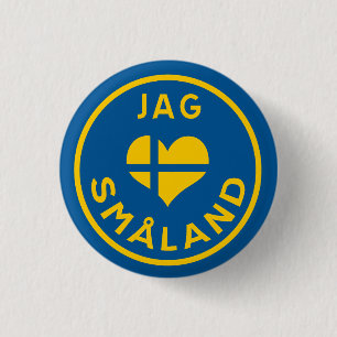 Jag älskar Småland - I love Småland 3 Cm Round Badge