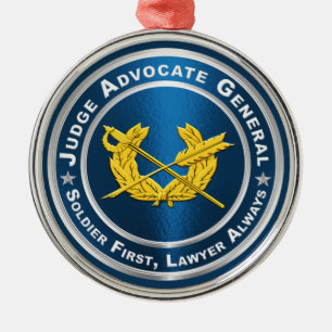 JAG Judge Advocate General  Metal Tree Decoration