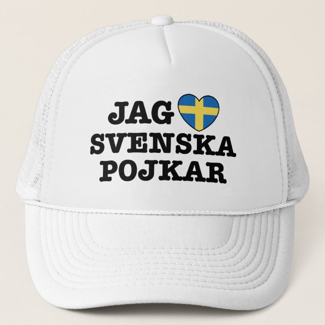 Jag Svenska Pojkar Trucker Hat (Front)