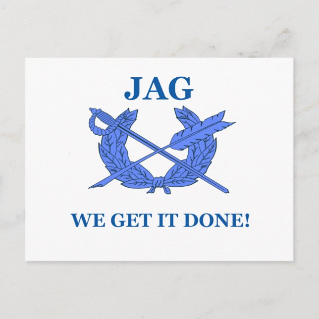Jag We Get It Done Postcard (Front)