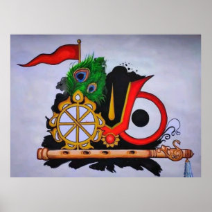 Jagannath Swami Nayana Patha Gami / Divine Symbols Poster