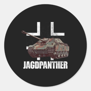 Jagdpanther Hunting Panther German Tank Destroyer  Classic Round Sticker