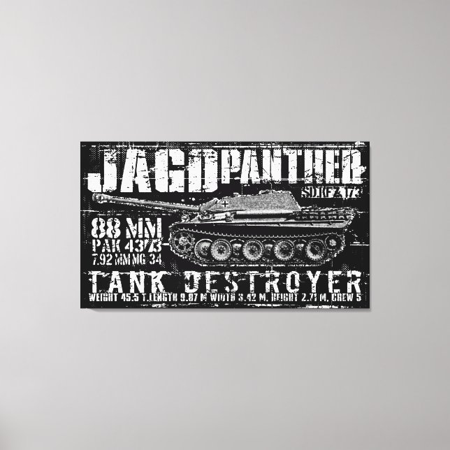 Jagdpanther Wrapped Canvas (Front)