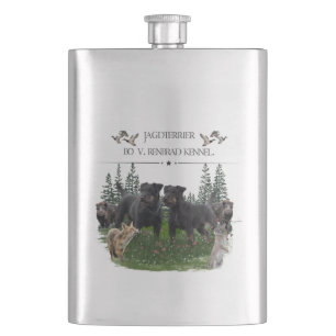 Jagdterrier Bo v. Renbrad Kennel. HP Laptop Skin C Hip Flask