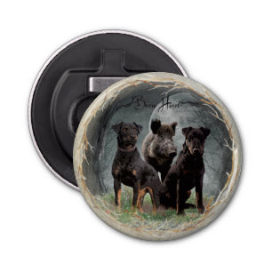 Jagdterrier , brave heart  tapestry poster acrylic bottle opener