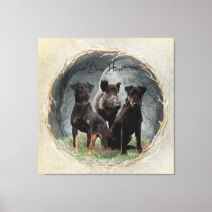 Jagdterrier , brave heart tapestry poster acrylic canvas print