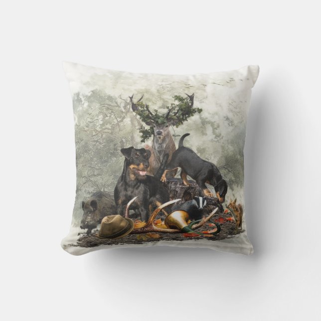 Jagdterrier, German Hunting Terrier   Cushion (Front)