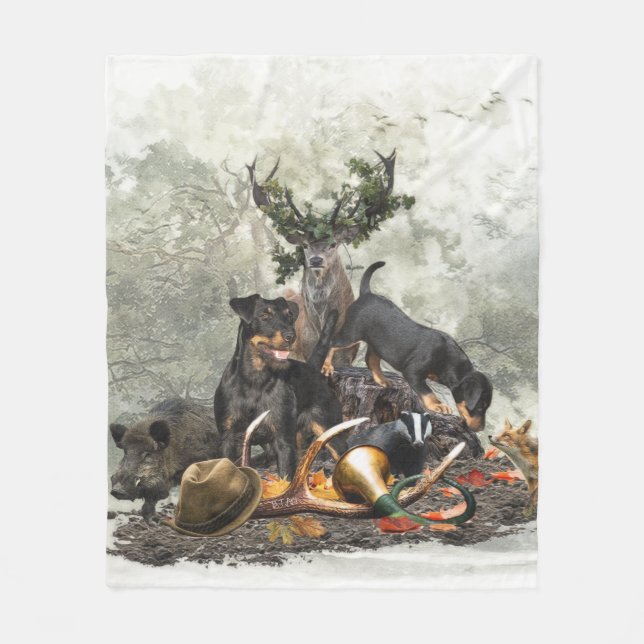 Jagdterrier, German Hunting Terrier     Fleece Blanket (Front)