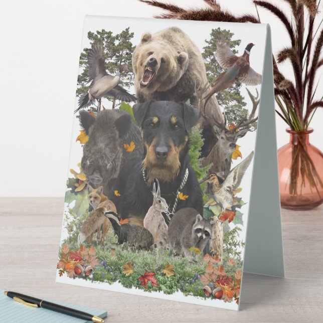 Jagdterrier, German Hunting Terrier Tapestry Poste (In SItu (Table))