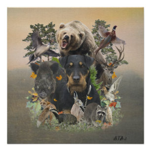 Jagdterrier, German Hunting Terrier Tapestry Poster