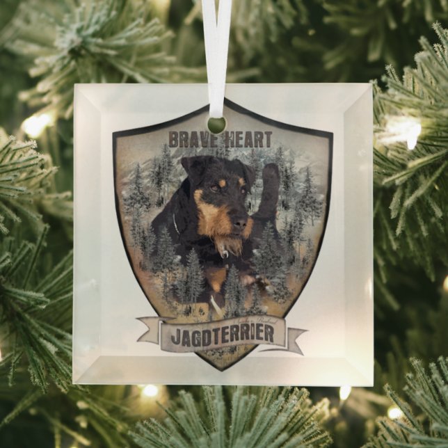 Jagdterrier  glass tree decoration (Insitu)