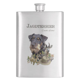 Jagdterrier hip flask