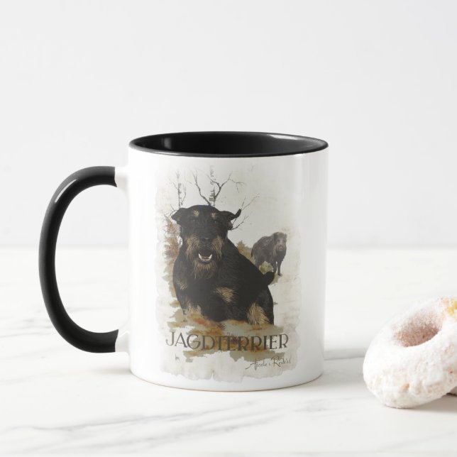 Jagdterrier Mug (With Donut)