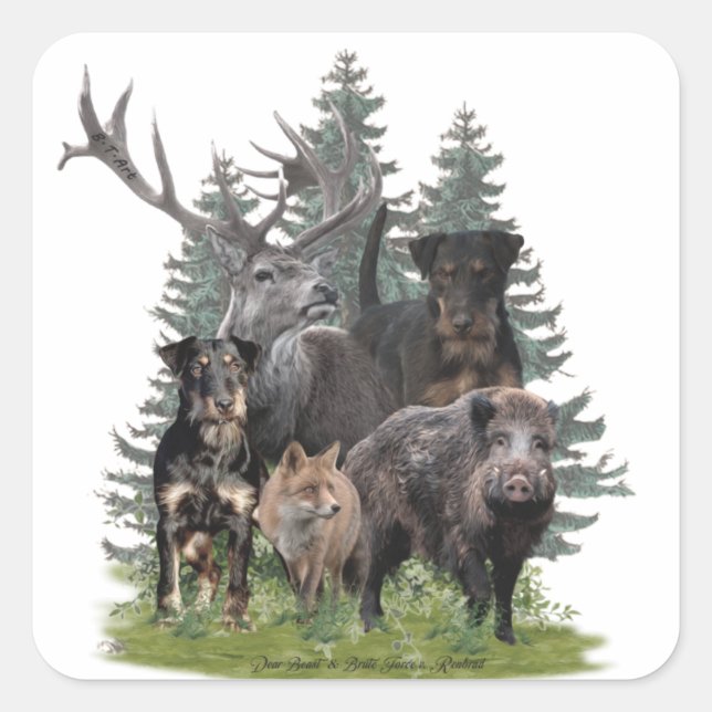 Jagdterrier Sticker (Front)