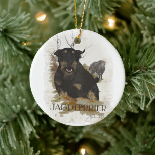 Jagdterrier T-Shirt Coffee Mug Ceramic Tree Decoration