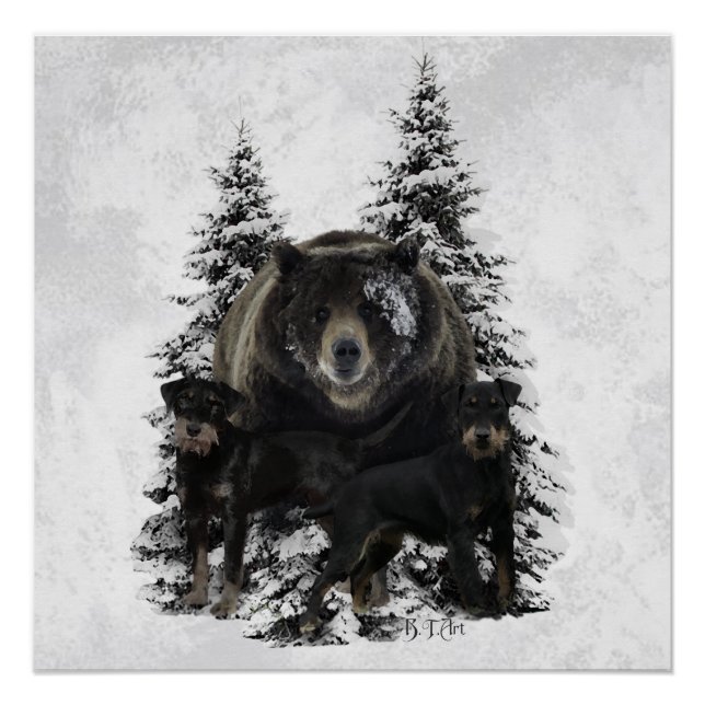 Jagdterrier Tapestry Poster (Front)