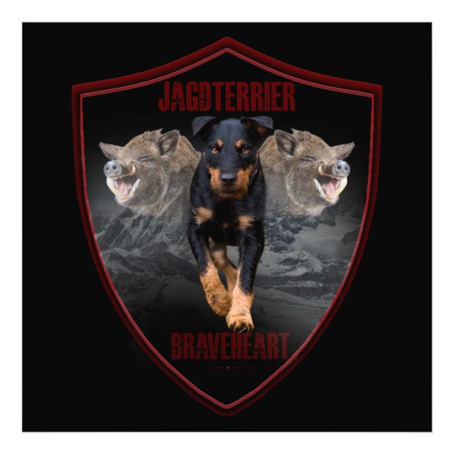 Jagdterrier Tapestry Poster Acrylic Print (Front)