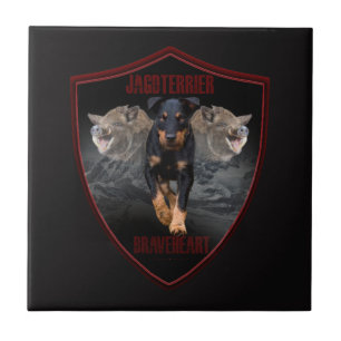 Jagdterrier Tapestry Poster Acrylic Print Keychain Tile