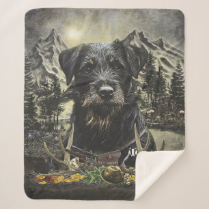 Jagdterrier -  versatile hunting dog       sherpa blanket