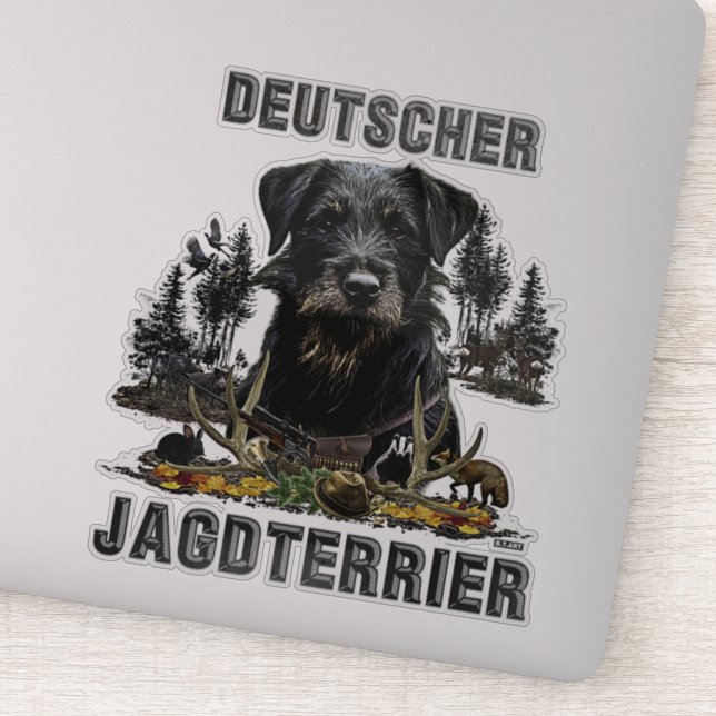 Jagdterrier -  versatile hunting dog   sticker (Detail)