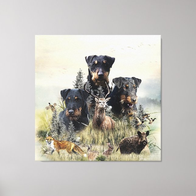 Jagdterriers v. Renbrad Kennel  Canvas Print (Front)