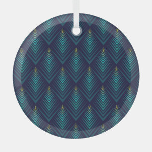 Jagged Edge: Dynamic Pattern Play Glass Tree Decoration