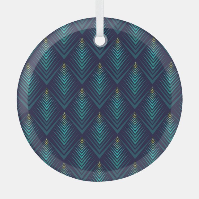 Jagged Edge: Dynamic Pattern Play Glass Tree Decoration (Front)