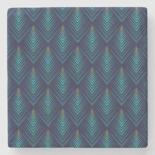 Jagged Edge: Dynamic Pattern Play Stone Coaster