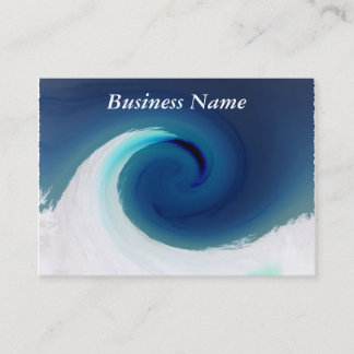 Jagged Edge Swirling Wave Business Card