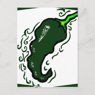 Jagged green pepper green frame.png postcard
