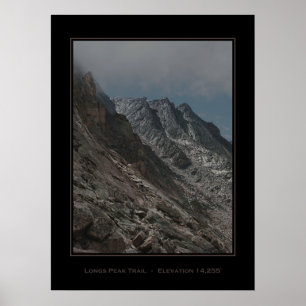 Jagged Longs Peak Trail Poster