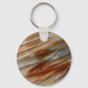 Jagged Petrified Wood Key Ring