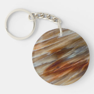 Jagged Petrified Wood Key Ring