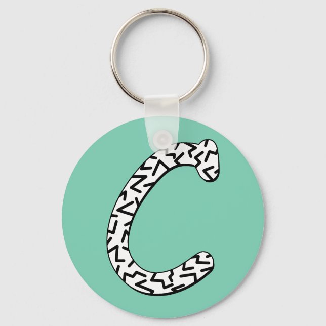 Jaggy C Key Ring (Front)