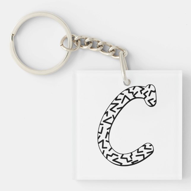 jaggy c key ring (Front)