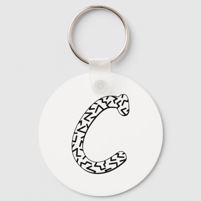 jaggy c key ring (Front)
