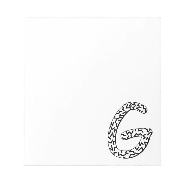 Jaggy G Notepad (Front)