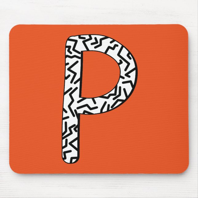 Jaggy P Mouse Mat (Front)