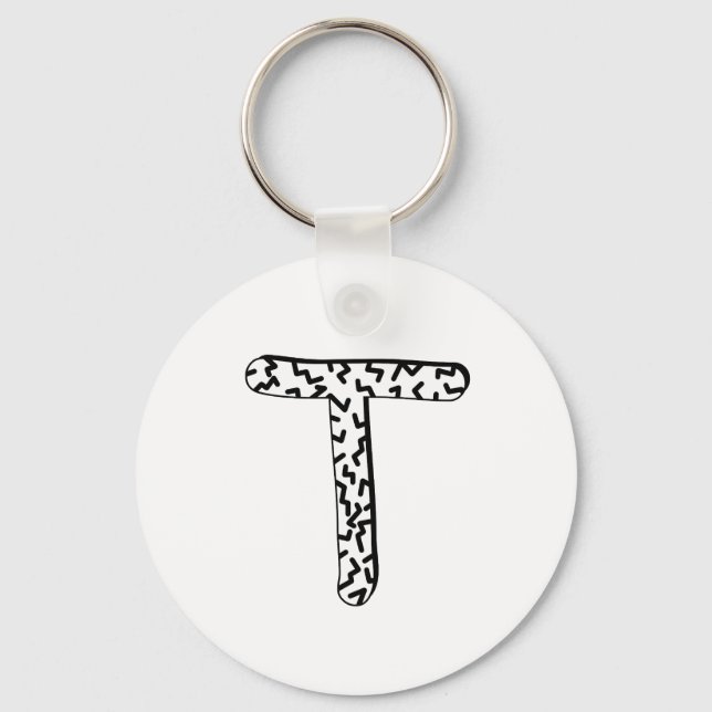 Jaggy T Key Ring (Front)