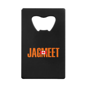 Jagmeet Orange Bold Text Canadian Flag Colour