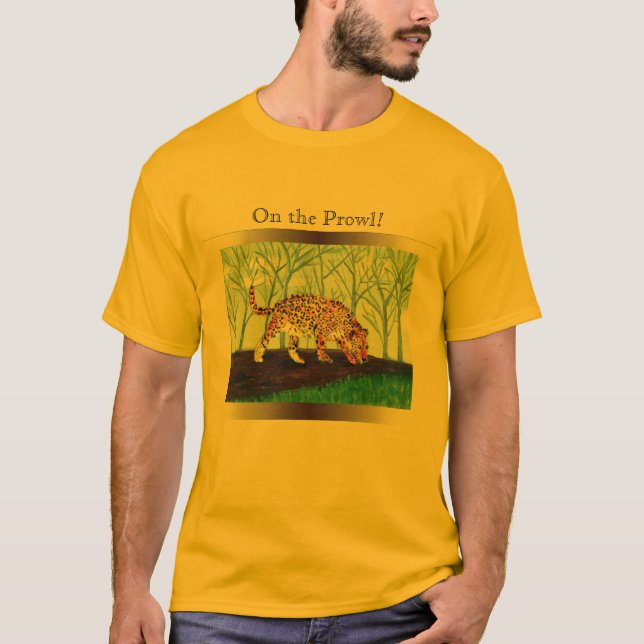 Jaguar Big Cat Artwork T-Shirt (Front)
