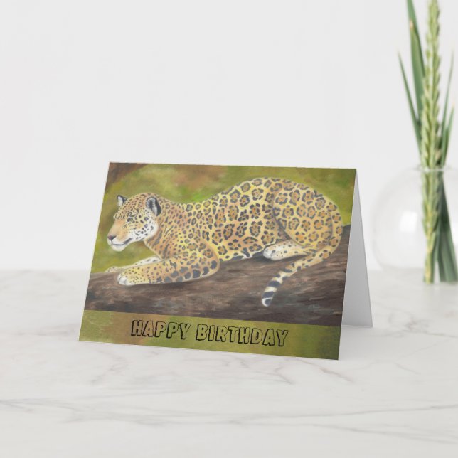 Jaguar birthday card (Front)
