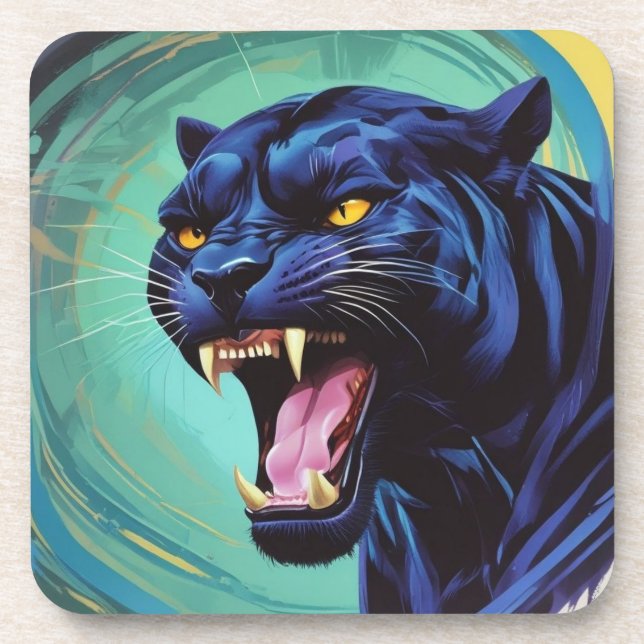 Jaguar - Black Panther  Coaster (Front)