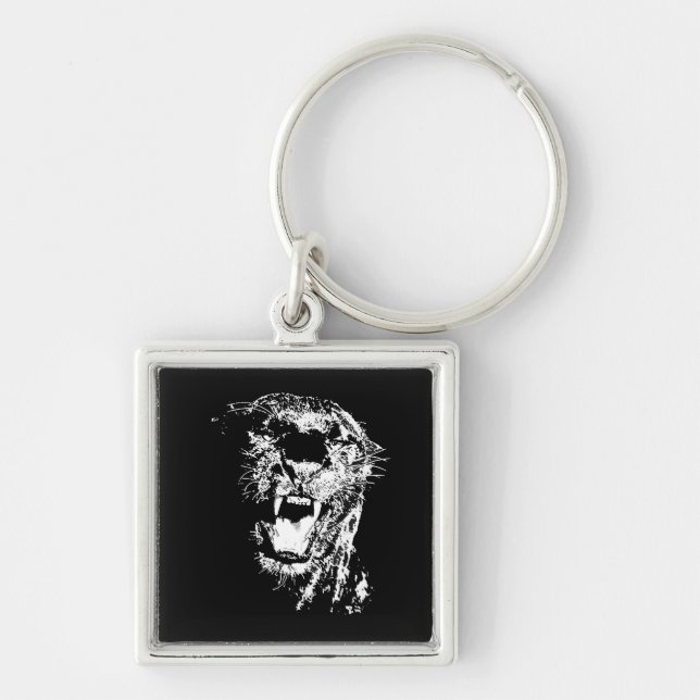 Jaguar - Black Panther Key Ring (Front)