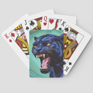Jaguar - Black Panther Playing Cards