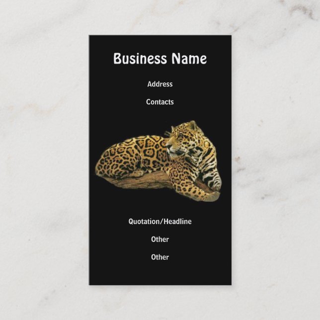 Jaguar Business Card (Front)