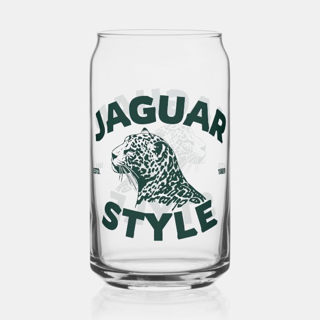 Jaguar Can Glass (Front)